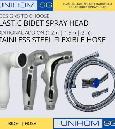UnihomSG〔ReadyStock〕3款轻便手持式坐便器喷头